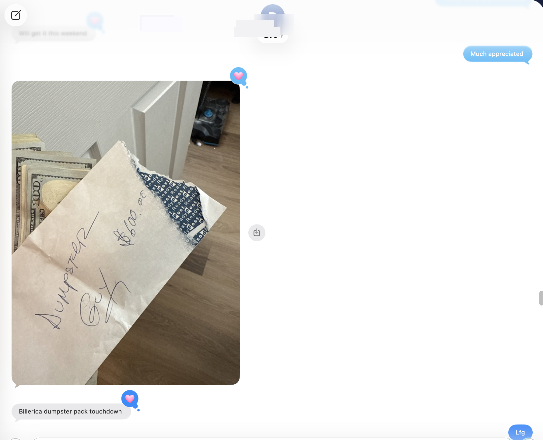 $600 dumpster rental , closed from ads in 1 day